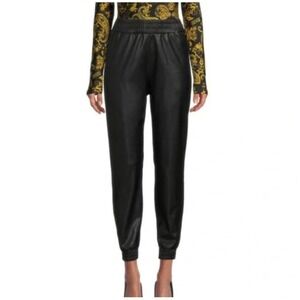 Joe's Vegan Faux Leather Joggers High Rise Black‎ Jogger Pants